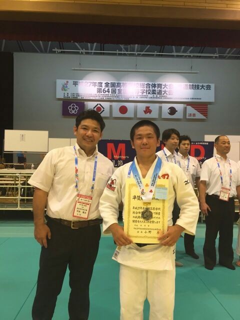 20150809インターハイ柔道キロ級準優勝羽田野航